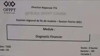 Correction d'un EFM en diagnostic financier 2021 sur le bilan financier. 1ère partie