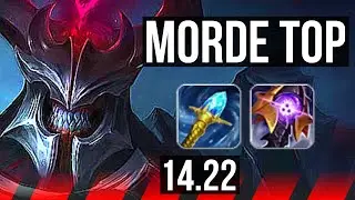 MORDEKAISER vs DARIUS (TOP) | Rank 5 Morde | KR Challenger | 14.22