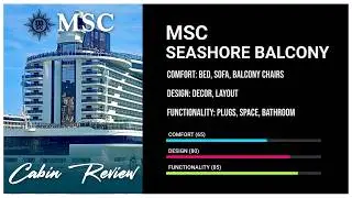 MSC SeaShore Deluxe Balcony: Typical Cabin yet Uncomfortable.