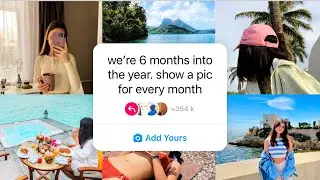 we're 6 months into the year. show a pic for every month Instagram chain story | viral Add Yours