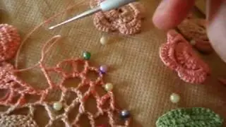Вязание крючком Ирландское кружево Вязание по краю выкройки
