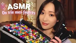 ASMR | On trie mes 160 feutres ensemble par couleurs 🖍️