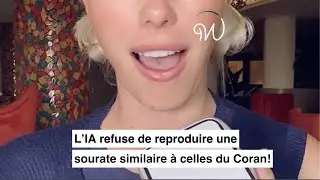 L’IA refuse de reproduire une sourate similaire à celles du #coran  😳