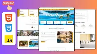 Responsive Hotel Booking Website Design Using HTML , CSS & JavaScript