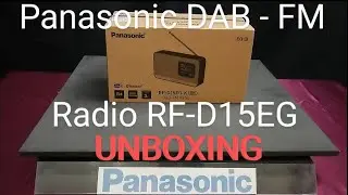 Panasonic UNBOXING DAB - FM - BLUETOOTH Radio RF-D15EG - K 001