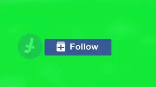 New Green Screen All  Social Media Follow Button No Copyright