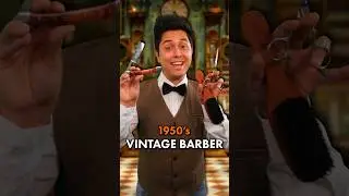 Vintage 1950’s Barber Haircut & Shave 💈 | #ASMR