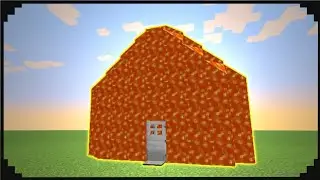 Как сделать дом из лавы в Minecraft!