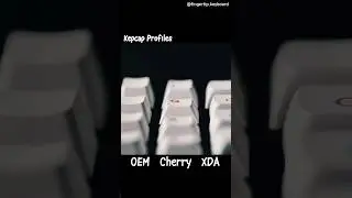 Sound difference between 3 keycap profiles 