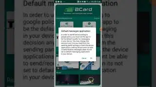 BCard - Default SMS handler request.