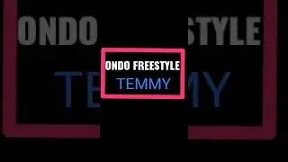 Temidahyo Tv ondo freestyle rap vol 2 from (temmy D)