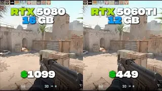 RTX 5060ti 16GB vs RTX 5080 16GB CS2 , Fortnite & Warzone Performance Comparison