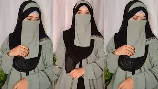 New Hijab Styles ✨ | Easy  Hijab Style With Abaya | Simple Hijab Tutorial With Nose Piece  |