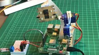 Raspberry Pi Pan-Tilt Servo Control test