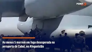 Ao menos 5 morrem em fuga desesperada no aeroporto de Cabul, no Afeganistão