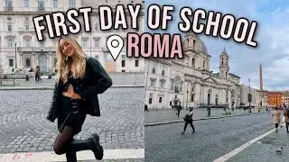 my first day of school in rome italy!