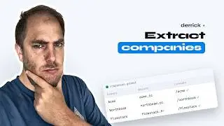Company Extract From Linkedin into google sheet  (4 minutes Tutorial FR) - Derrick