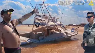 Homeless Man  Steals & Crashes 100,000$ Boat  – In His Underwear