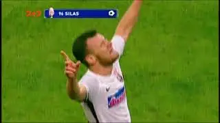 Заря - Динамо - 3:3. Гол: Силас (80')