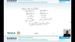 Lecture video_18MAT21_Module 3_Solution of heat equation_B Jyothi