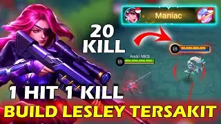20 KILLS! LESLEY Best Build | Build Lesley Tersakit 2021 | Mobile Legends