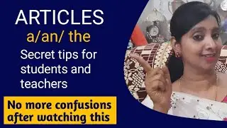 Secret Methods to Learn Articles/ a, an and the/ English Grammar