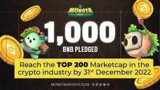 Monsta Infinite ‼️ Target Top 200 Marketcap in Crypto Industry Q4 2022 ‼️