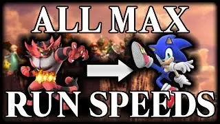 Smash Ultimate - All Character's Run Speeds