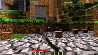 My 1.3KM fall in Minecraft into a mine