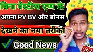 बिना वेस्टीज एप्प के अपना Pv और बोनस कैसे देखें || vestige me pv kaise dekhe.
