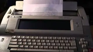 ASCII art on Smith Corona PWP3500