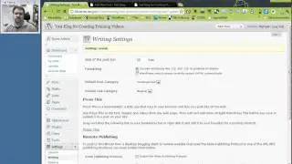 WordPress: Settings » Writing
