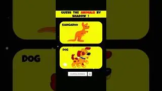 Guess the animal quiz animal shadow game 😱 