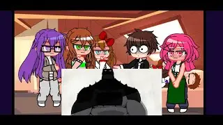 Gacha life future ddlc harem react to Mc as Absolute Batman meets Joker ♥️💙💜🤎