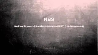 What does NBS mean