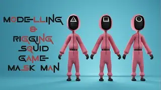 Tutorial Modelling dan Rigging Squid Game Mask Man Blender 2.9x