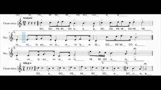 Dalla Sonata XII "La Folia" - Per flauto dolce