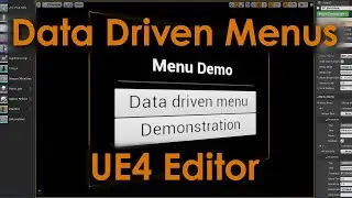 Data Driven Menus - UE4 Editor