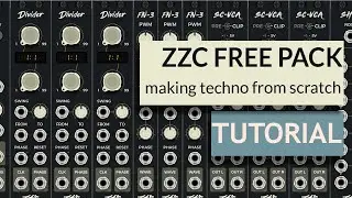 Making techno with new FREE ZZC plugins in VCV Rack