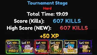 Anime adventures Tournament 39 | NO Unique or Legendary+ Traits | 600+ kills