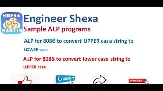 2021 x86 ALP Code to convert string to uppercase from lowercase and vice verse part 7