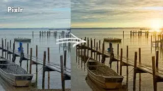 How to Create Warm Golden Sunsets in Pixlr