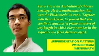 Representation Matters: Terry Tao
