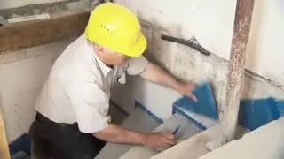 Schallbrückenfreier Einbau bei gewendelten Ortbeton-Treppenläufen. Schöck Tronsole® Typ T, Q, L.