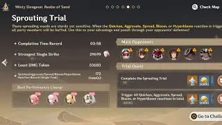 Misty Dungeon Event : Sprouting Trial (Trial Character Only) | Genshin Impact