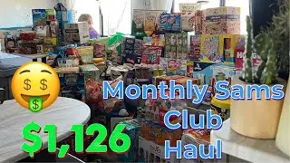 🤩MASSIVE  SAMS CLUB HAUL*  In A RV W 9 Kids & 🤰🏻