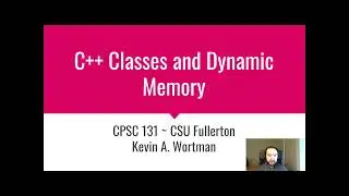 C++ Review: Classes and Dynamic Memory