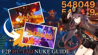 F2P HU TAO Nuke Guide - Genshin Impact