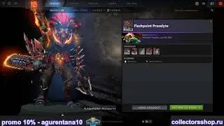 Flashpoint Proselyte set for Huskar DOTA 2 TI10 Collector's Cache
