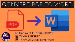 100% Berhasil!!! Cara Merubah PDF ke Word Hanya dengan cara Drag & Drop | PDF To Word